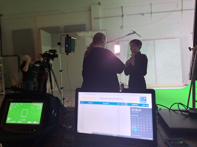Makaton Filming at the studio