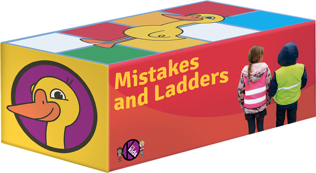 Mistakes and Ladders board game